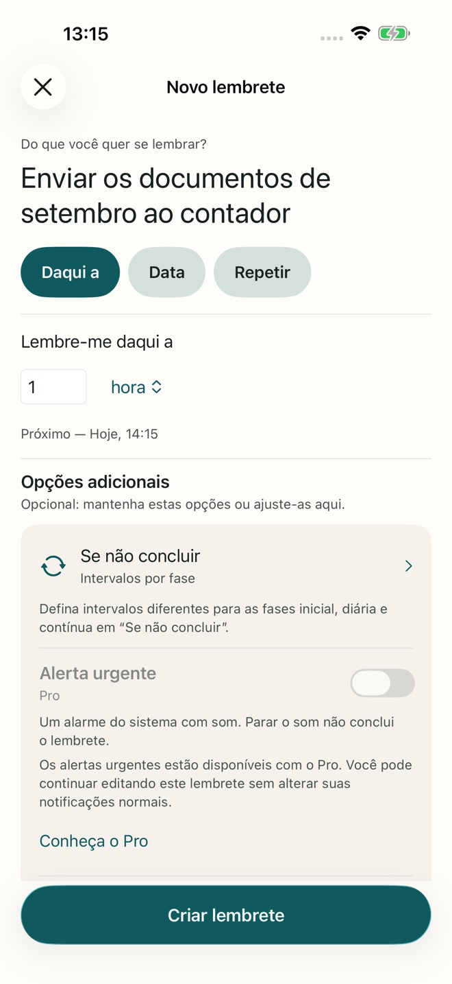 Exemplo no app TillYouDo: Como funciona